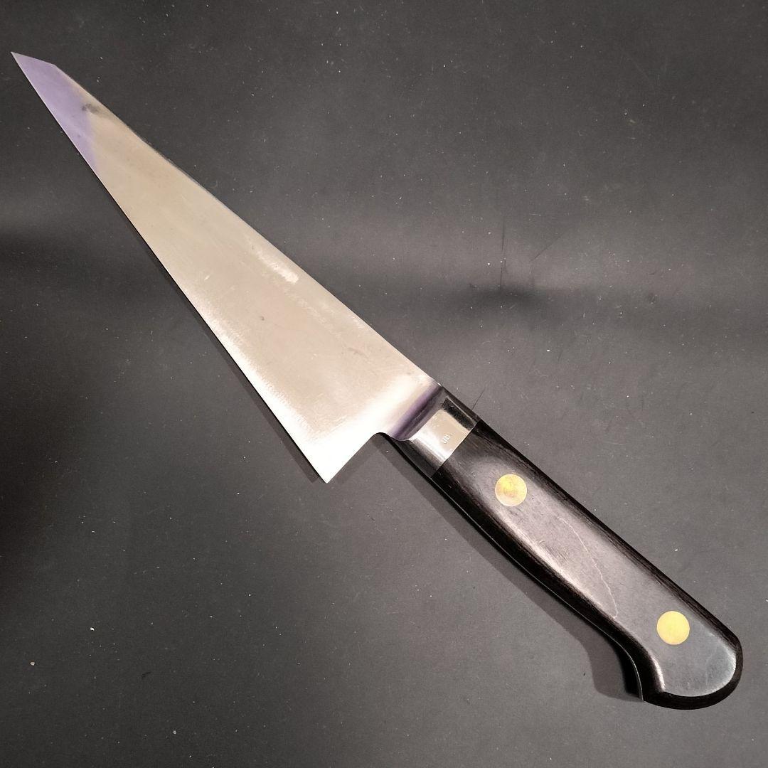 ミソノスウェーデン鋼 ツバ付 骨スキ大 No.145 165mm 研ぎ済み