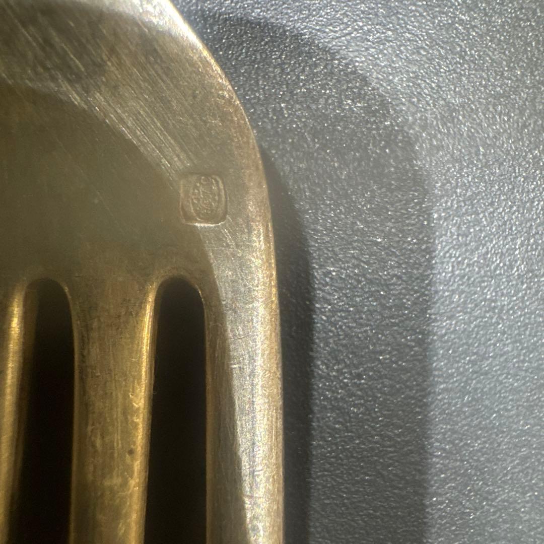 1900アンティークChristofle銀フォークと銀スプーンのセットアールデコ