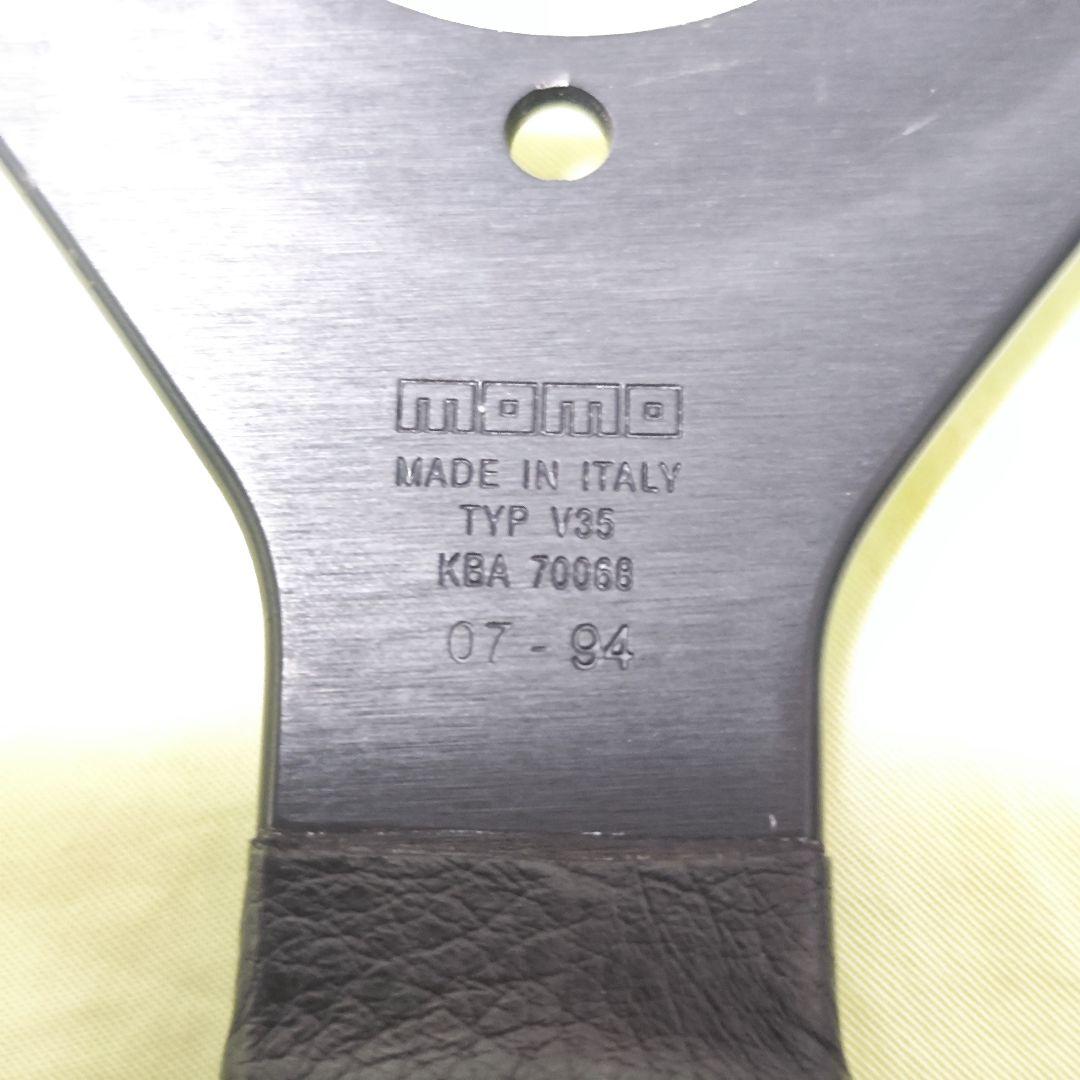 momo ステアリングホイール 3スポーク 黒　made in italy