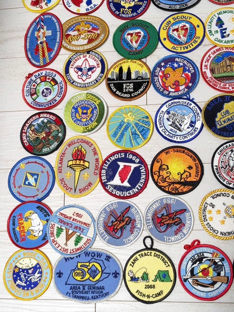 102枚 アメリカ刺繍ワッペン ボーイスカウト まとめ売り ビンテージ 当時物