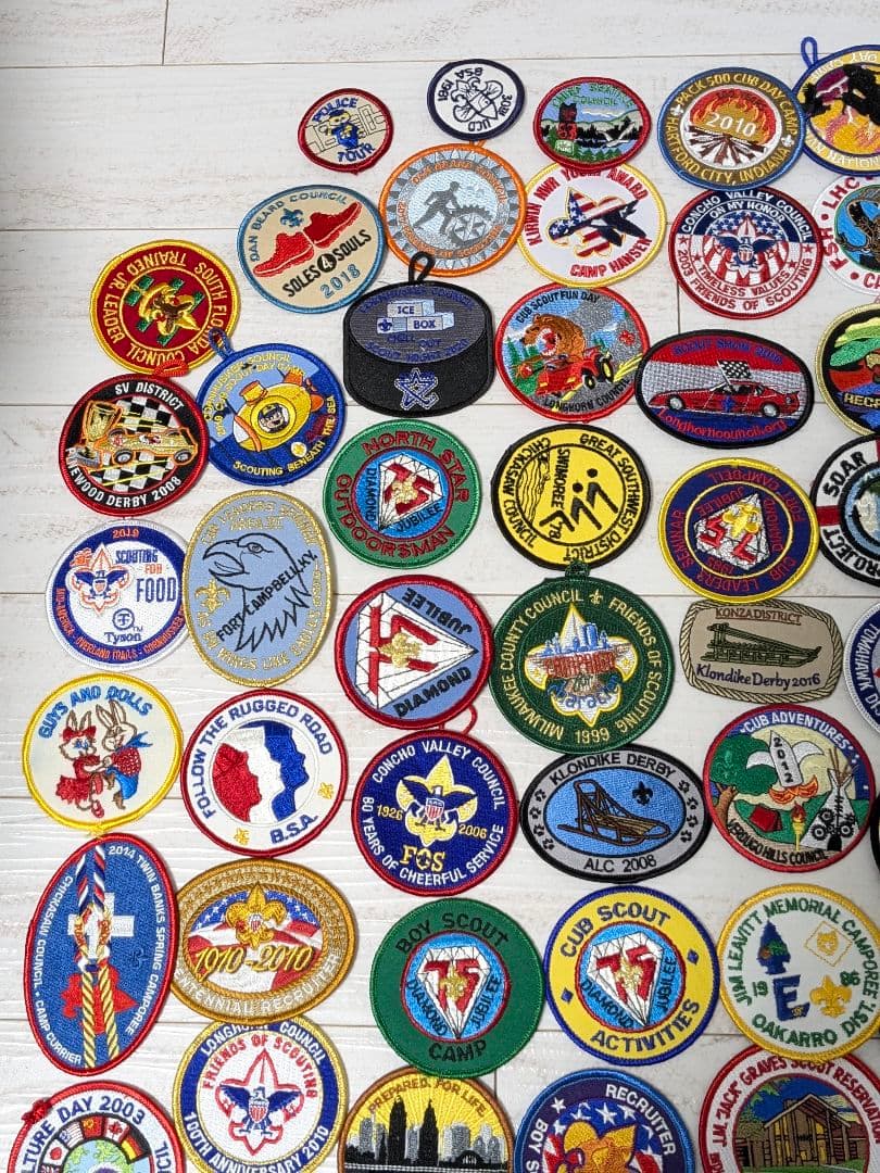 102枚 アメリカ刺繍ワッペン ボーイスカウト まとめ売り ビンテージ 当時物