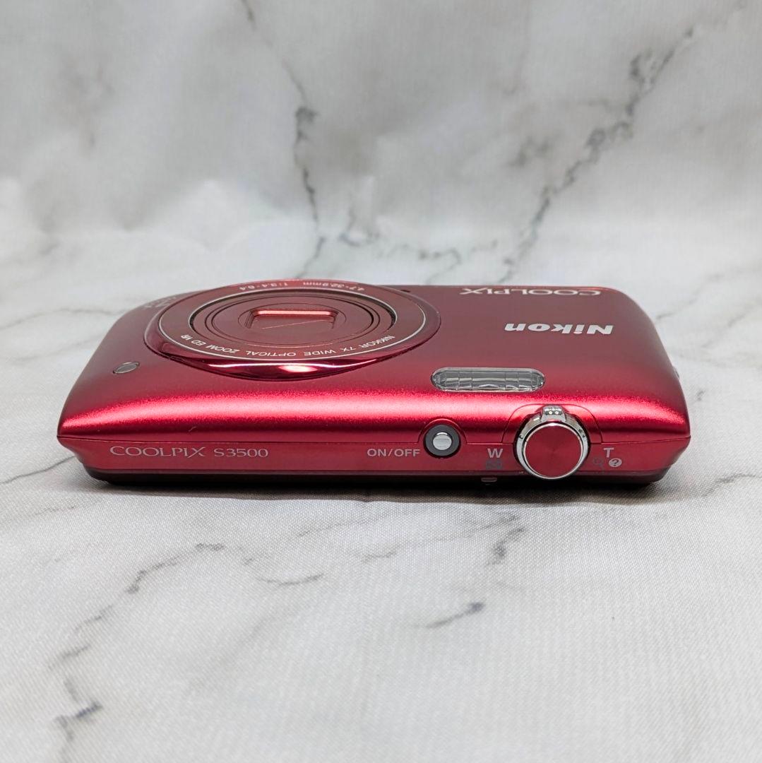 ​Nikon ニコン COOLPIX S3500 レッド デジカメ コンデジ