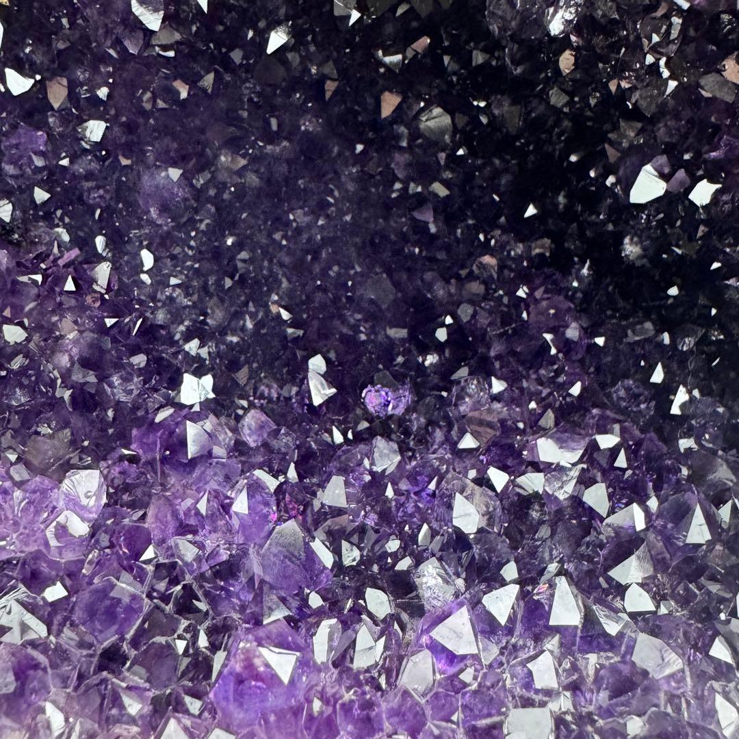 G-132アメジストクラスター ドーム 原石 天然石 パワーストーン　聚寳盆型