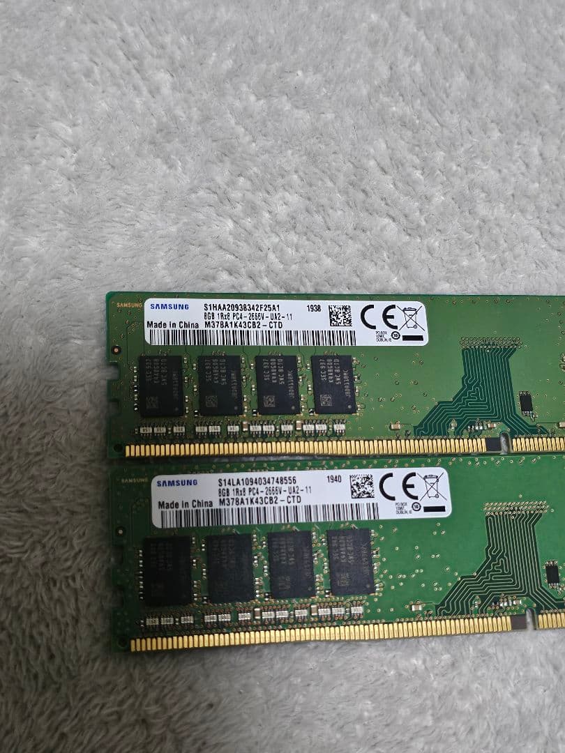 SAMSUNG DDR4 2666 8GB ×2 計 16GB　(CTD)