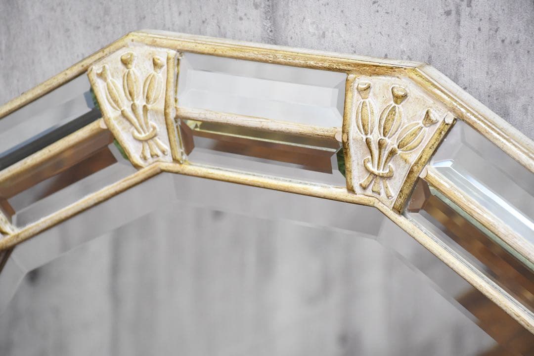 EGC88 イタリア製 チェリーニ・ジョヴァンニーニ ウォールミラー 木彫刻