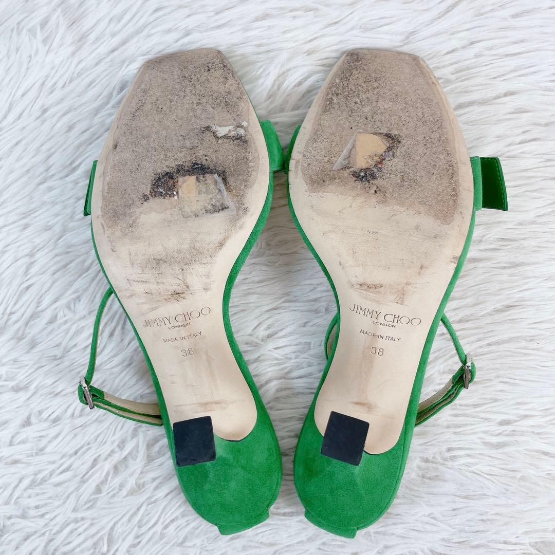 Jimmy Choo ジミーチュウ　サンダル　ハイヒール　クリスタル