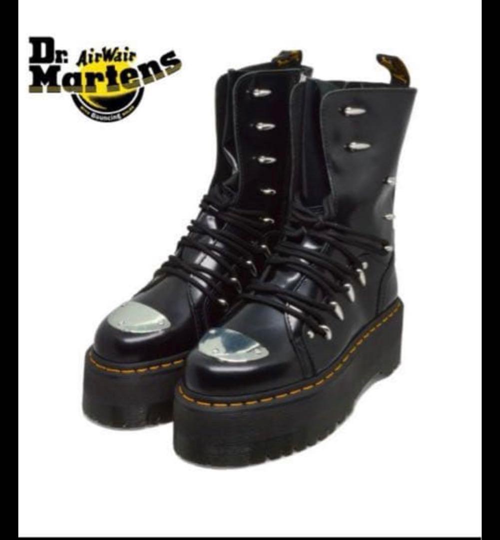 Dr. Martens スタッズ付きプラットフォームブーツ25cm