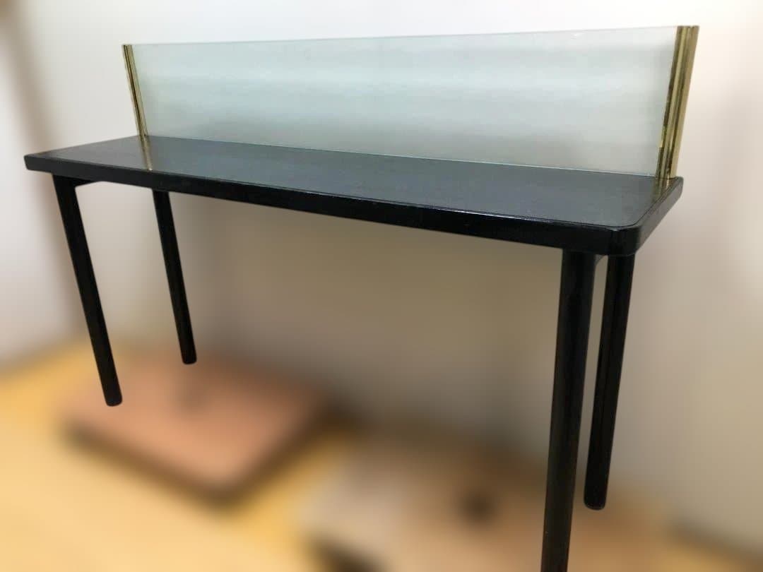 【送料無料】店舗什器 ハイカウンター テーブル ガラス間仕切り 251109