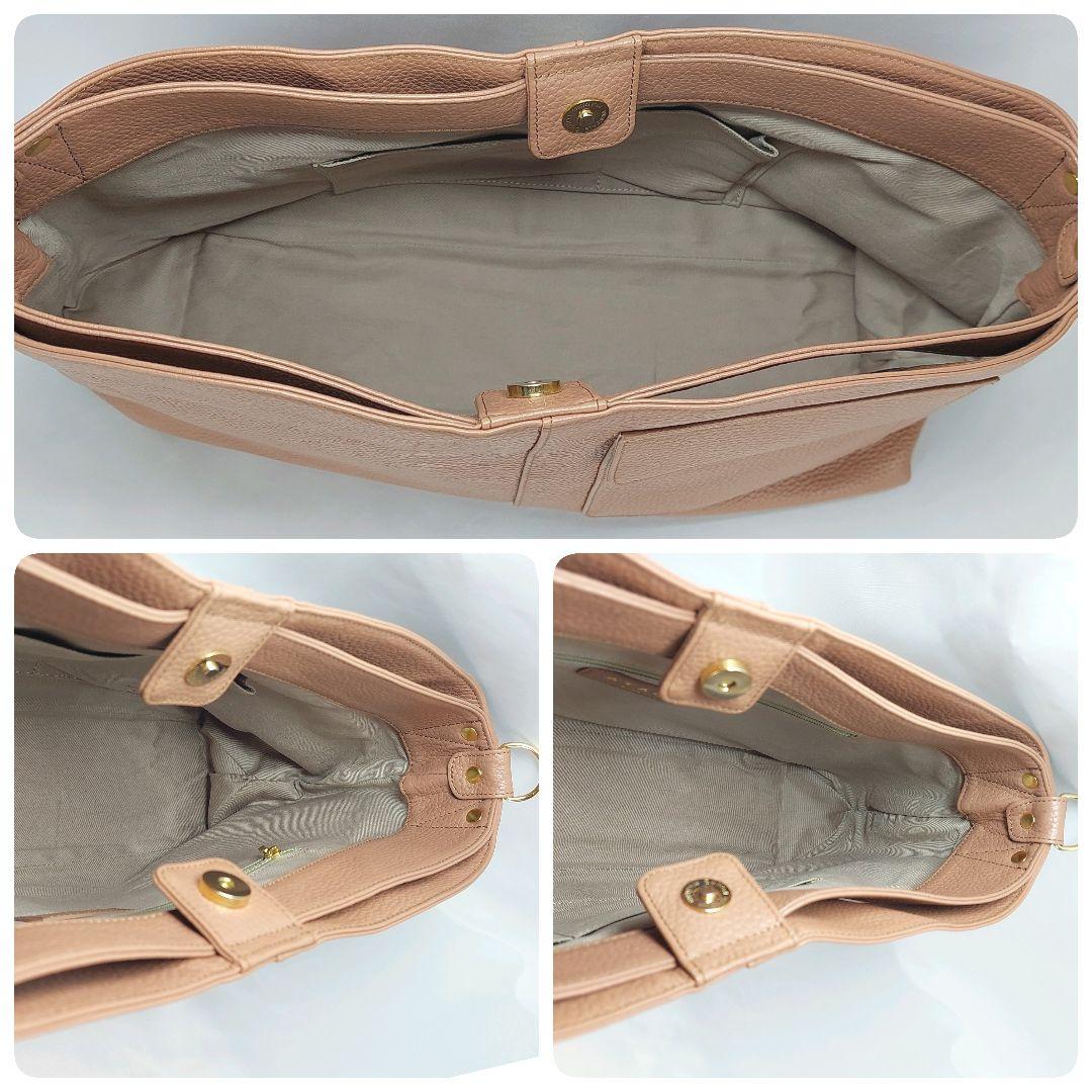 ATAO elvy アタオ エルヴィ2way ショルダーバッグ アーモンド