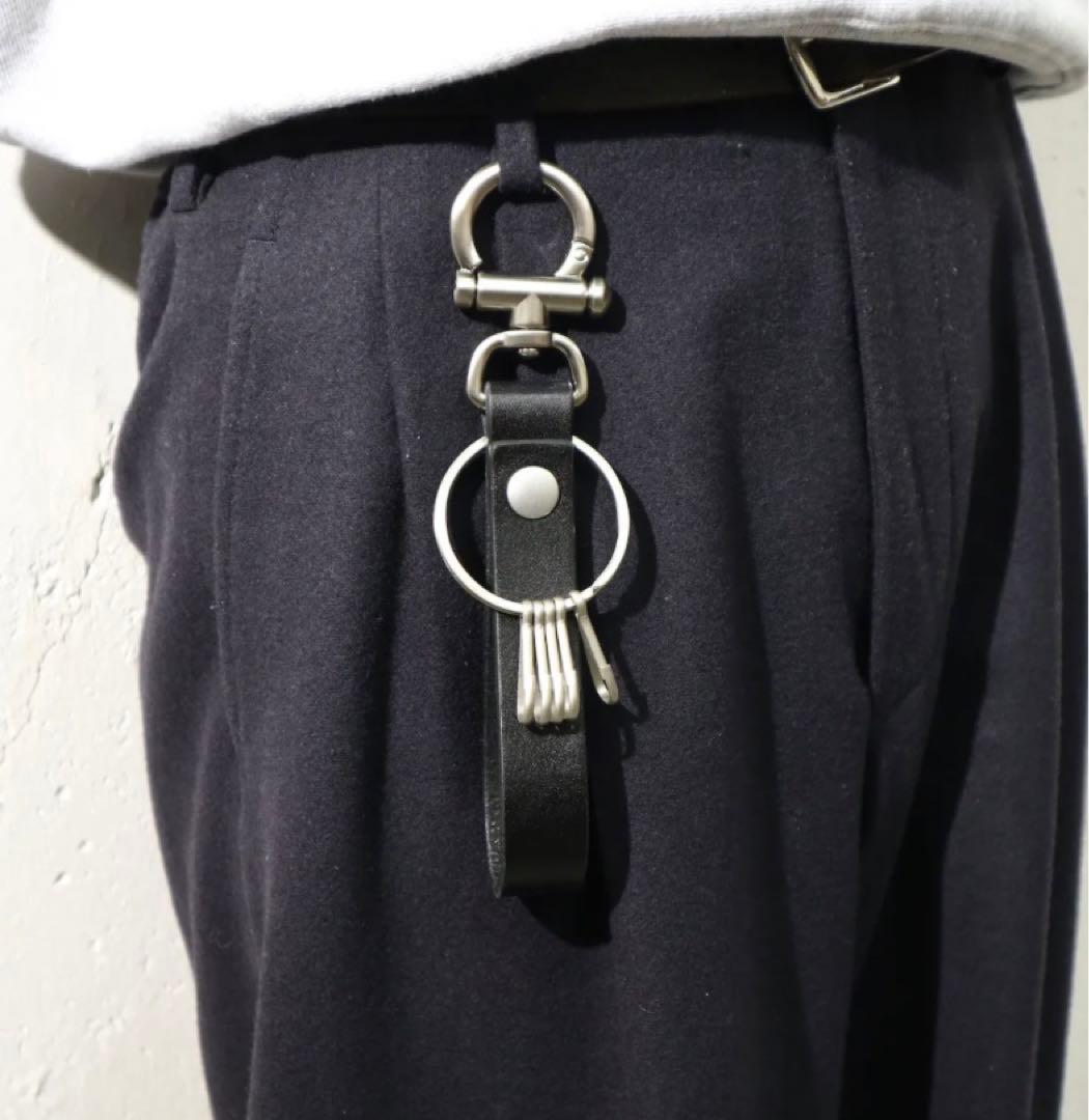 Hender Scheme key flock BLACK 牛革