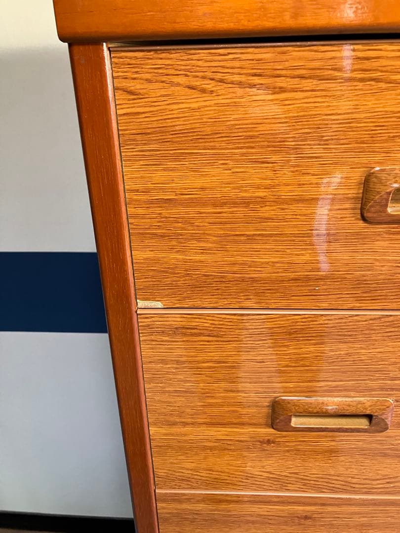 木製アンティークタンス 7引き出し