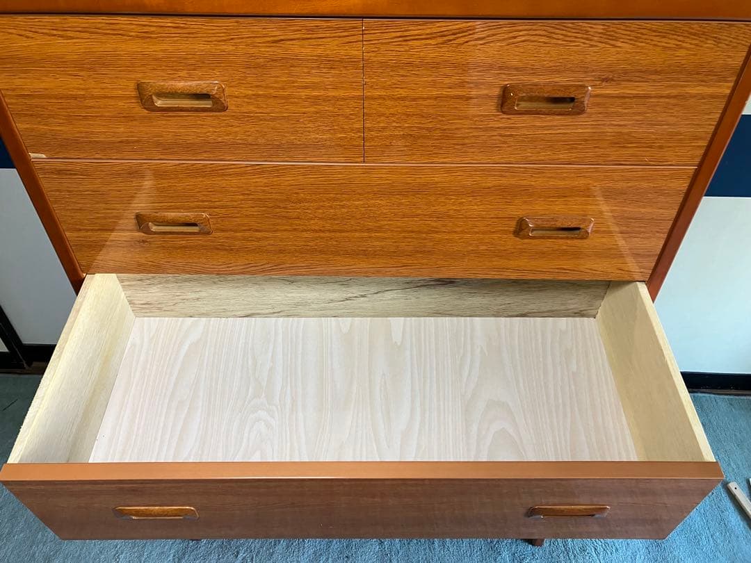 木製アンティークタンス 7引き出し