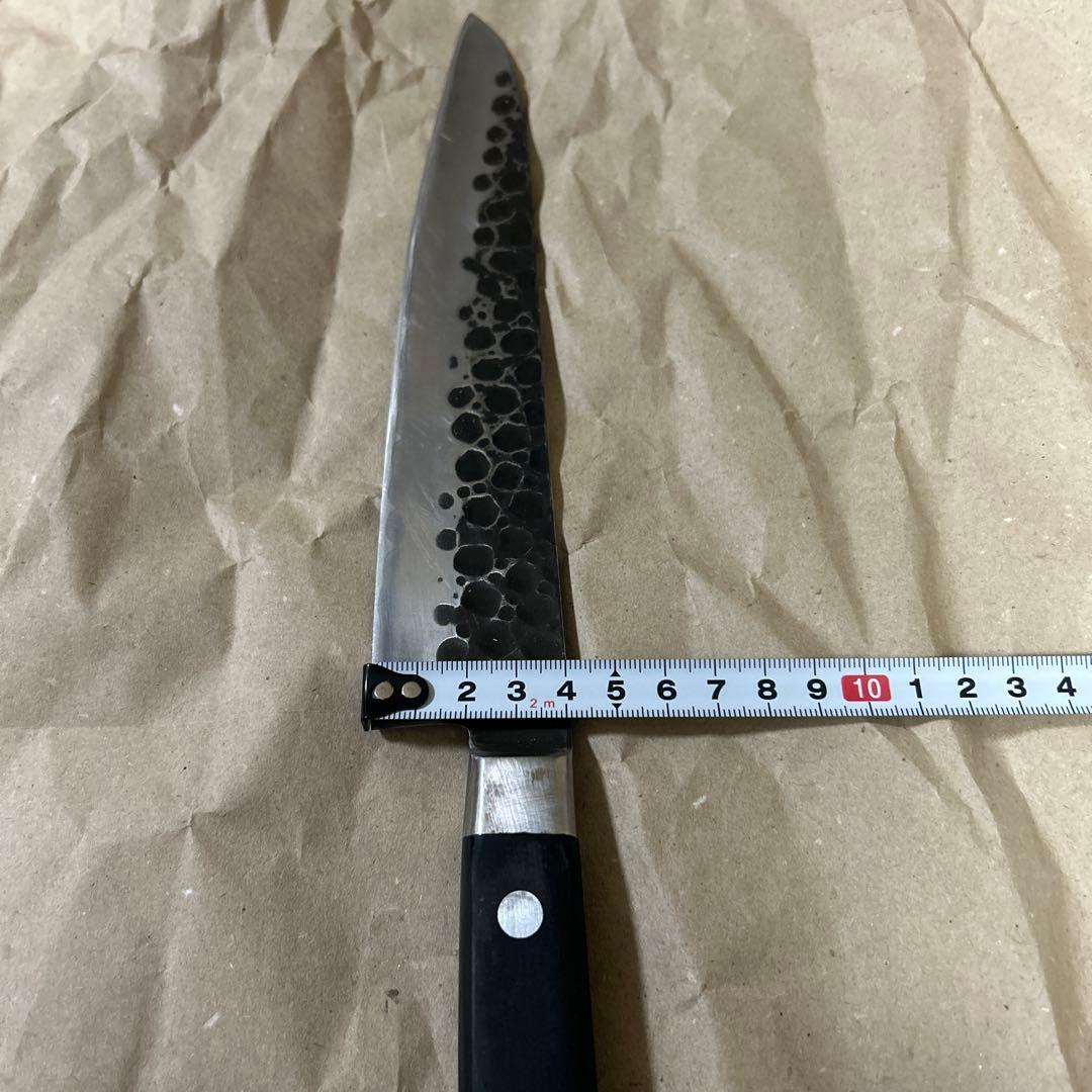 藤次郎　牛刀　DP 槌目　刃渡21cm