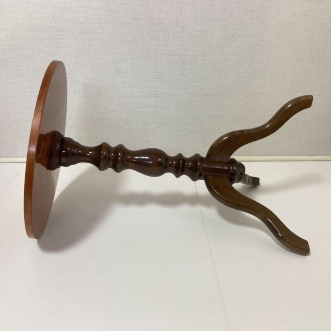 イタリア製 象嵌細工 コーヒーテーブル 丸テーブル サイドテーブル 木製 レトロ