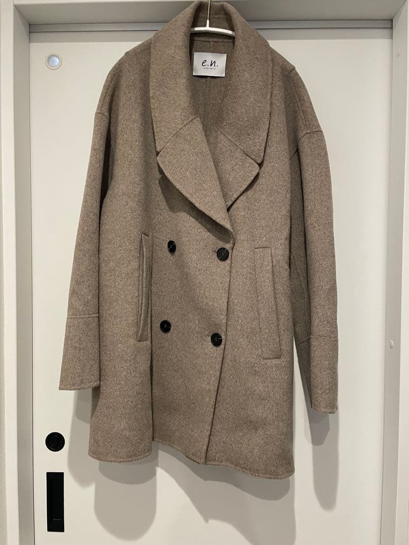 evernavy エバーネイビー ウールリバーPコート ベージュ　M