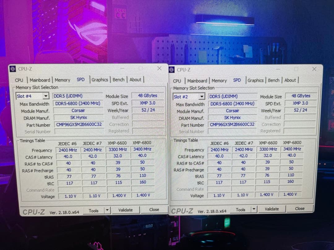 メモリー Dominator Titanium DDR5 96Gb 6600Mhz