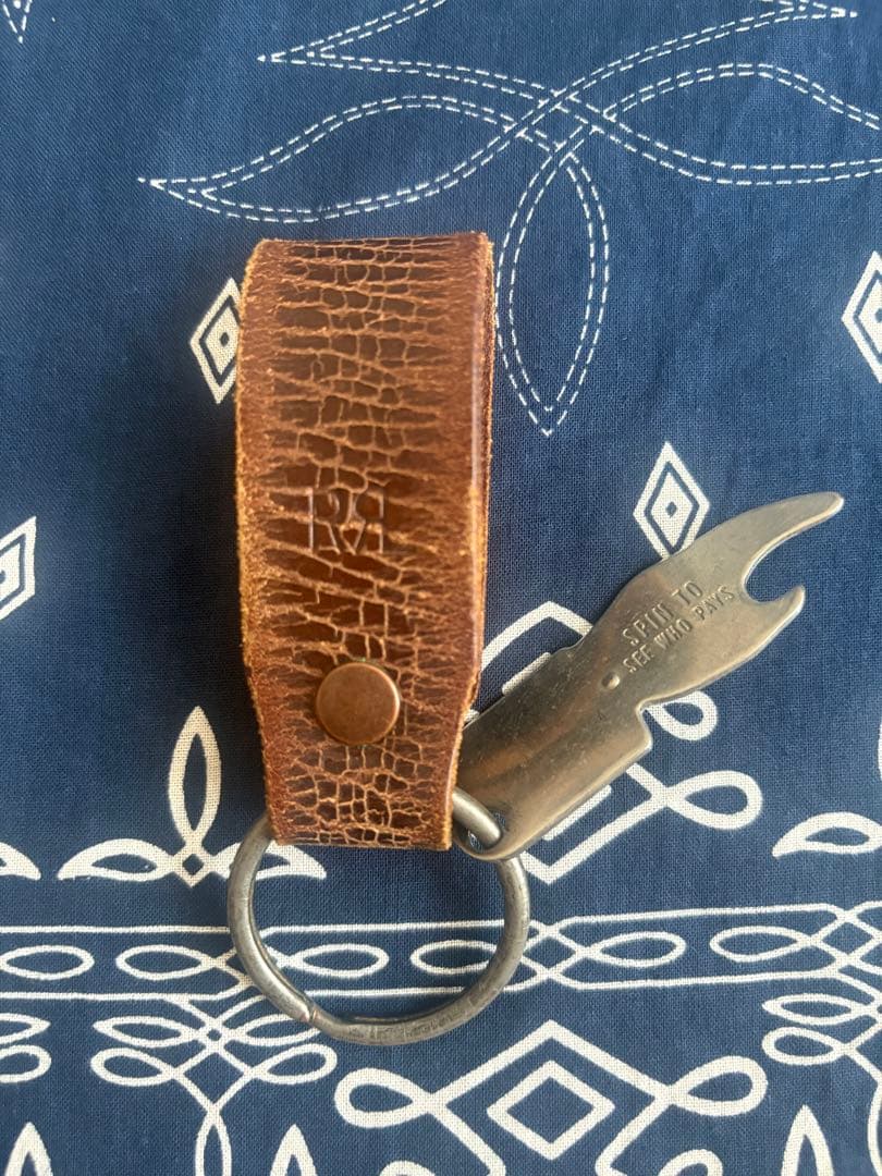 RRL レザー キーリング スタッズ キーホルダー ベルト