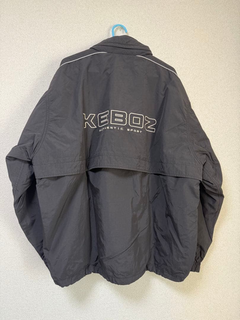 KEBOZ ブラック ナイロンジャケット