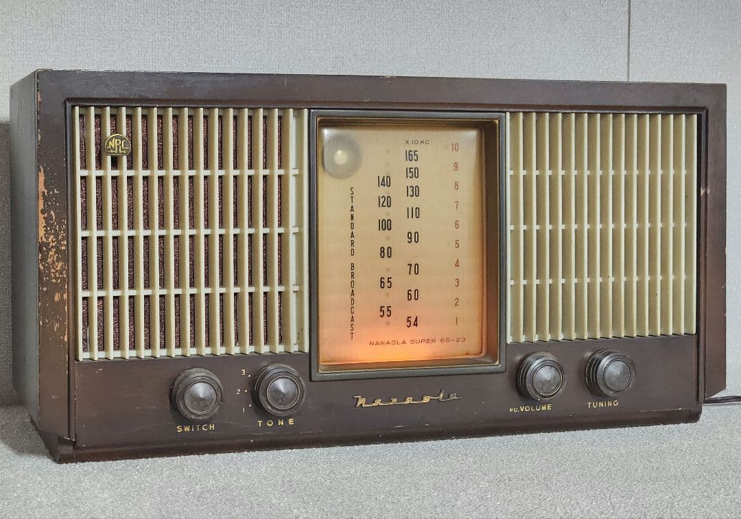レトロ 真空管ラジオ 七欧通信機 6S-23 NANAOLA ジャンク 貴重