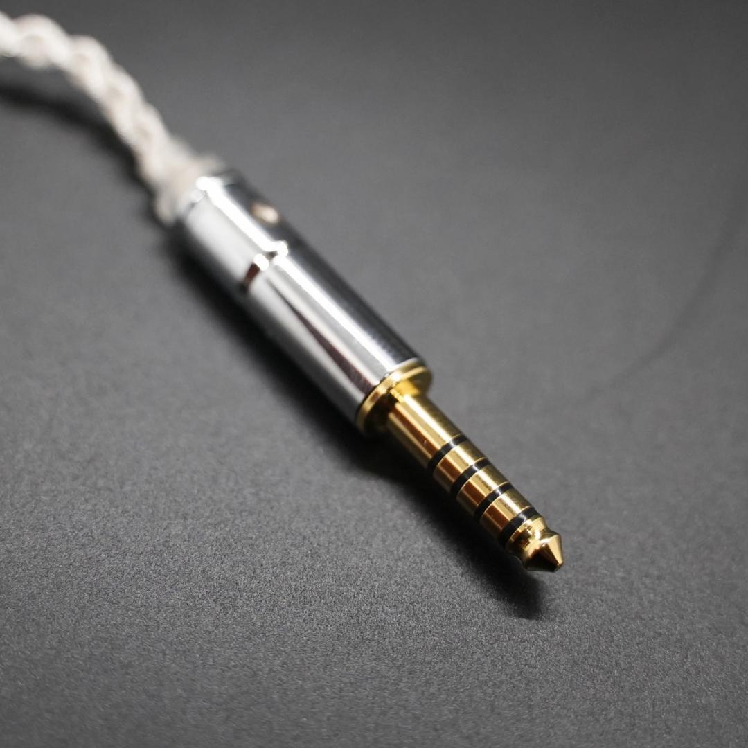 【1点のみ】7N粒子単結晶銅銀メッキ リッツ構造 CIEM 2Pin 4.4mm