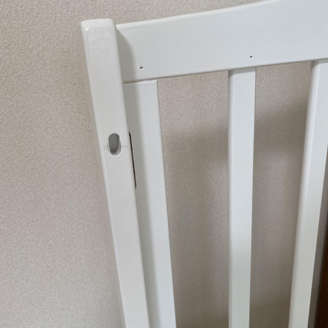 KATOJI カトージ 木製ミニベビーベッド ホワイト 下段収納付き