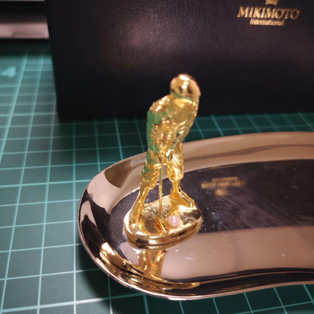 MIKIMOTO ジュエリートレイ ゴルフ パール付き ヴィンテージ【訳あり】
