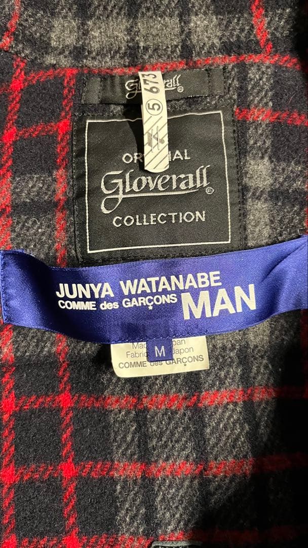 ジュンヤワタナベマン コムデギャルソン×グローバーオール ダッフルコートM紺