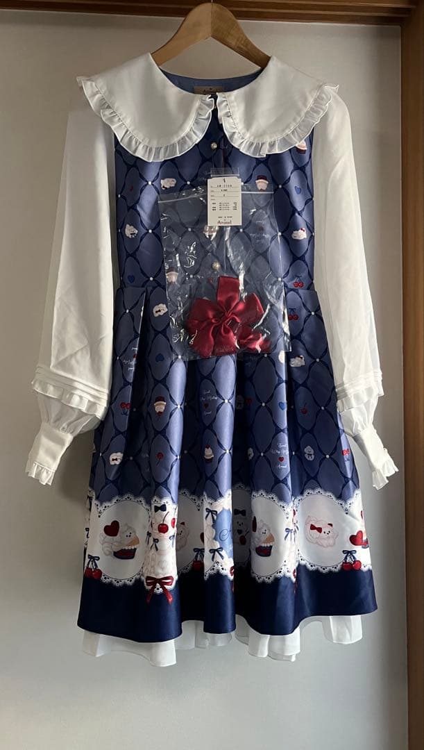 画像確認【Amavel Sweet Whip プリントワンピース】