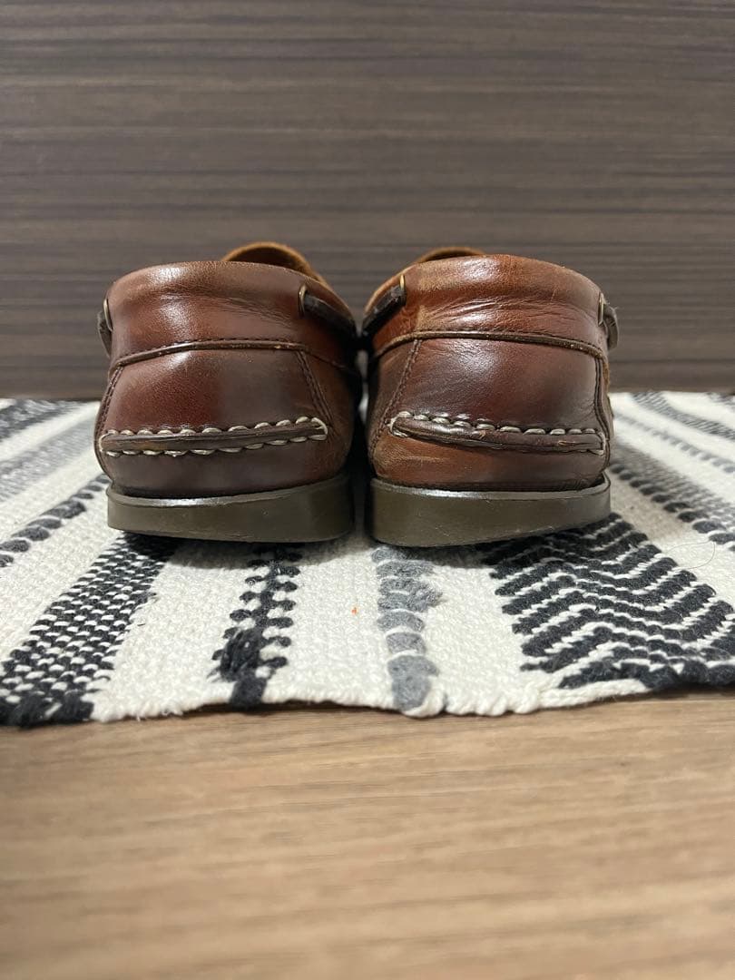 Parabootブラウンレザー モカシン・ローファー