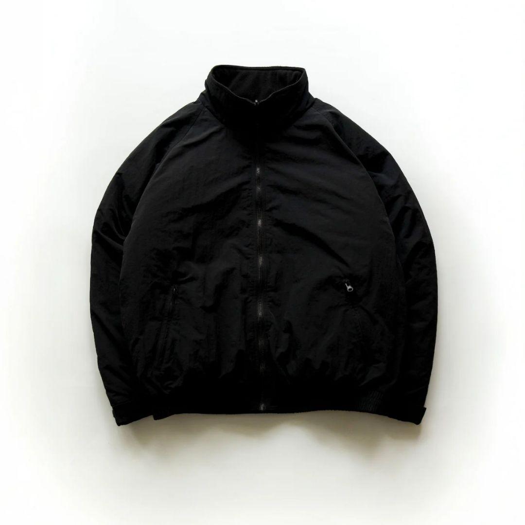 BONBON STORE リバーシブルフリースジャケット B5127 ブラック