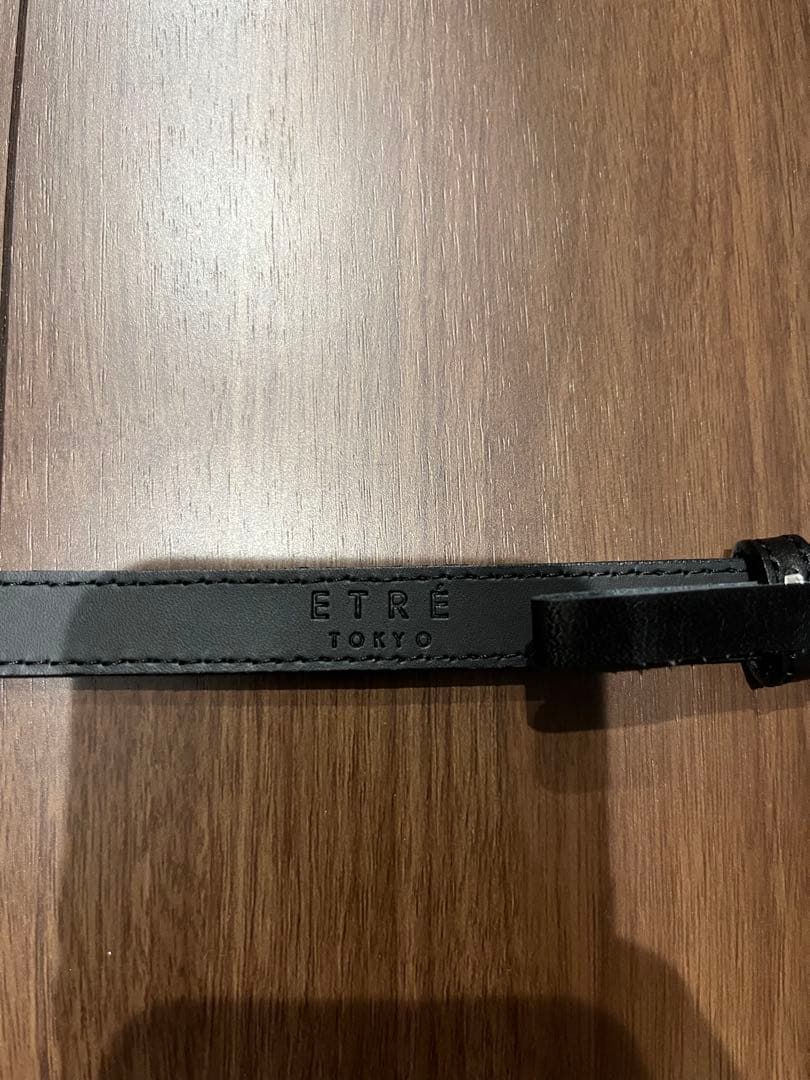 ETRÉ TOKYO 牛革ベルト　ブラック