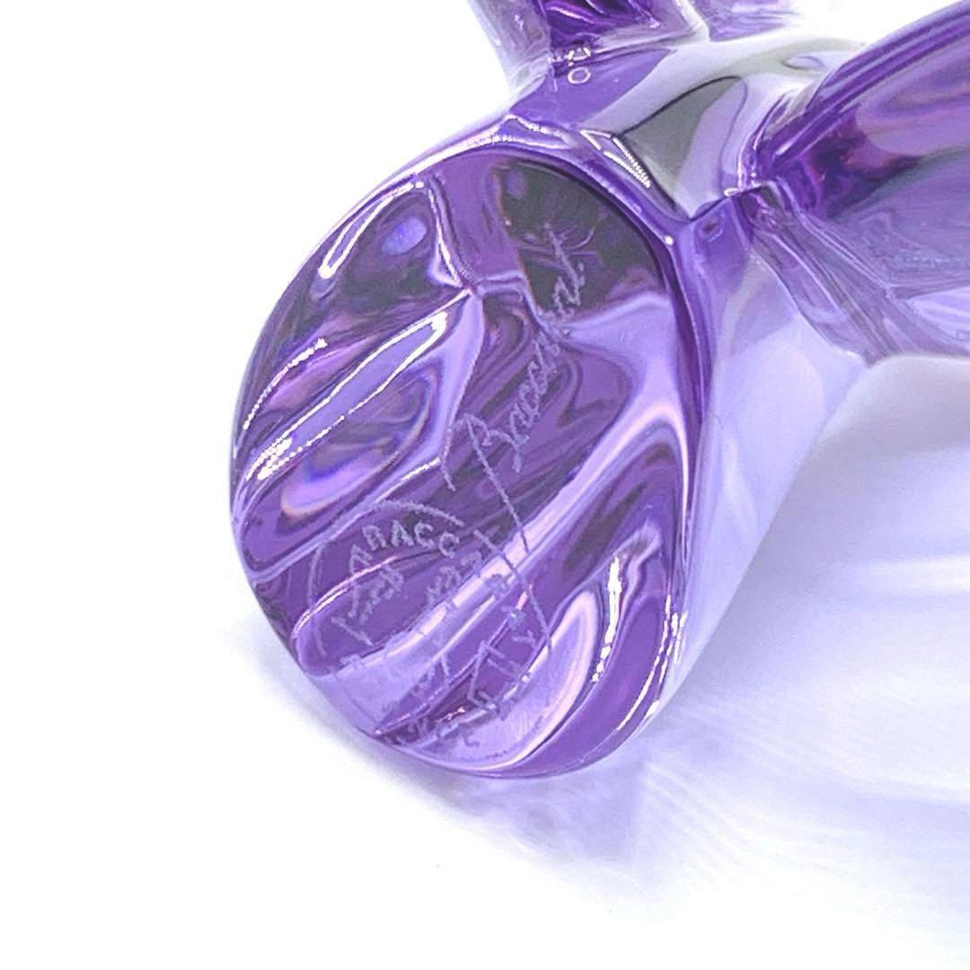 Baccarat　バカラ　ラッキーバタフライ　パープル　クリスタル　インテリア