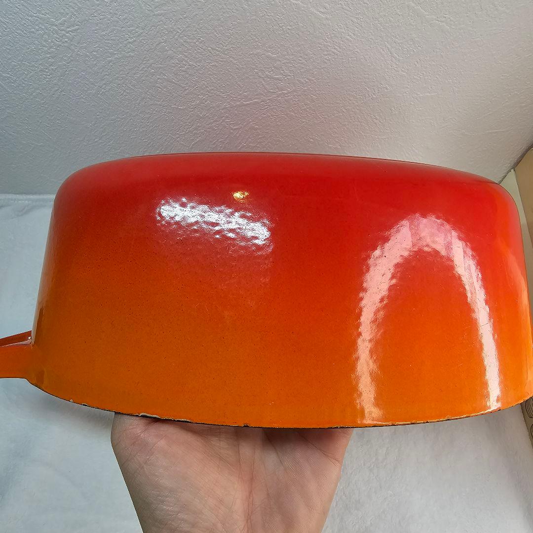 Le Creuset ル・クルーゼ オーバル両手鍋 オレンジ 25cm