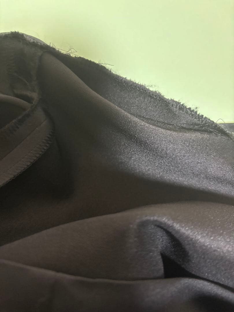 【専用】heve サテンフレアガウチョパンツ　ブラック　36