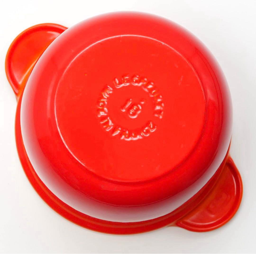 【美品】LE CREUSET　ココット エブリィ オレンジ 18cm