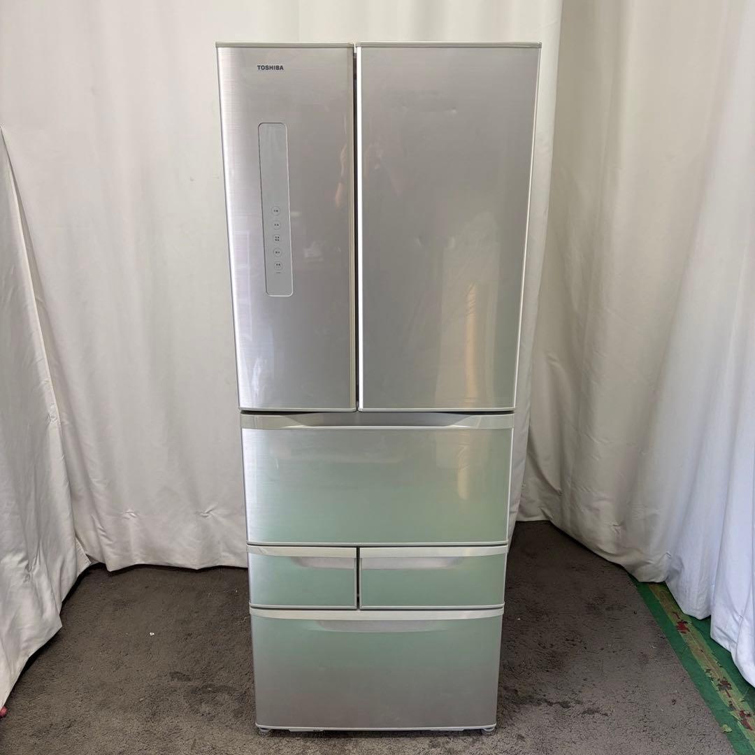 ★973a　冷蔵庫　東芝　500L級　フレンチドア　ベジータ　設置無料　安い