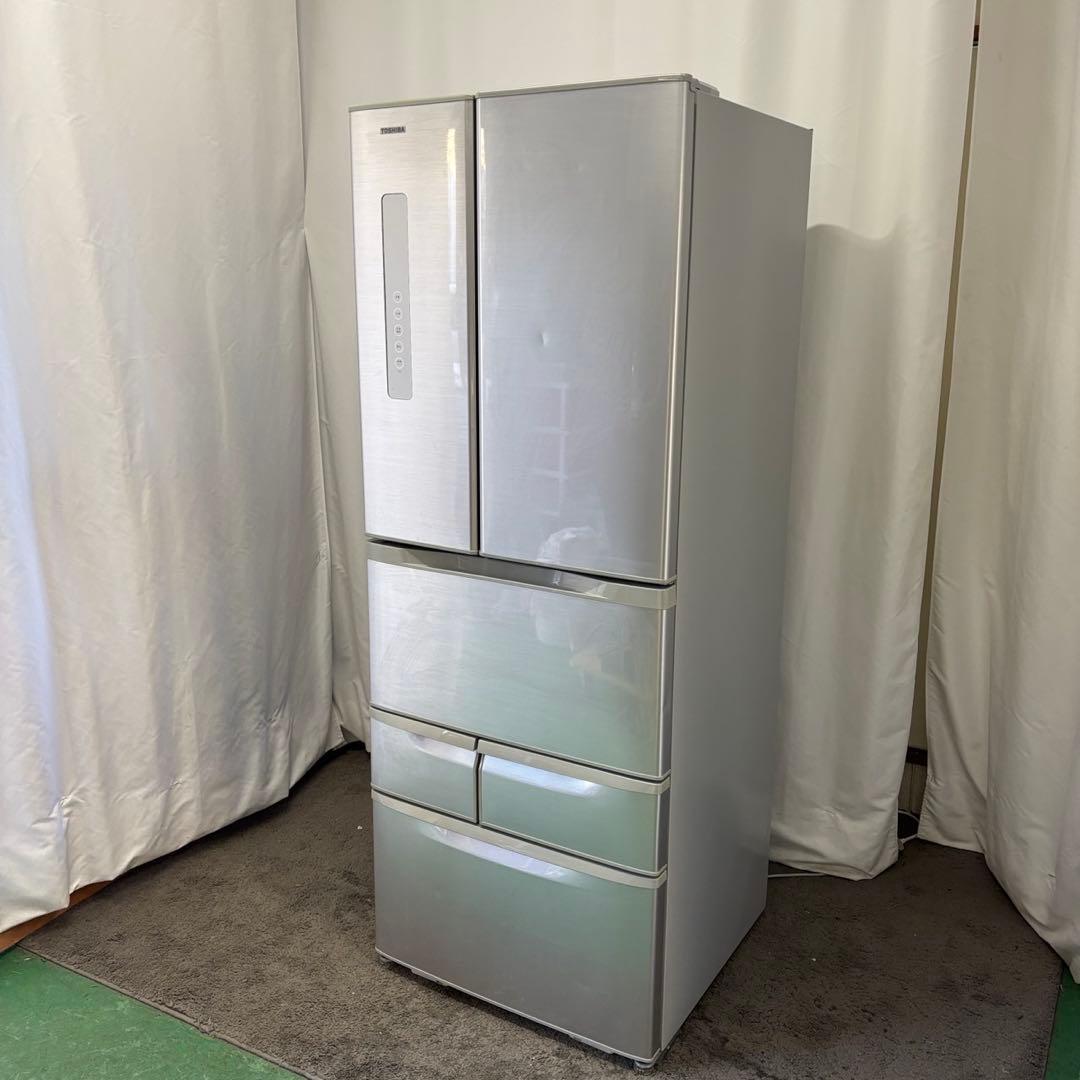 ★973a　冷蔵庫　東芝　500L級　フレンチドア　ベジータ　設置無料　安い