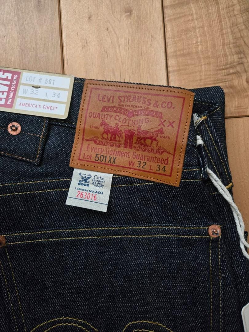 新品 リーバイス LVC 501XX 1933年モデル W32 L34 日本製