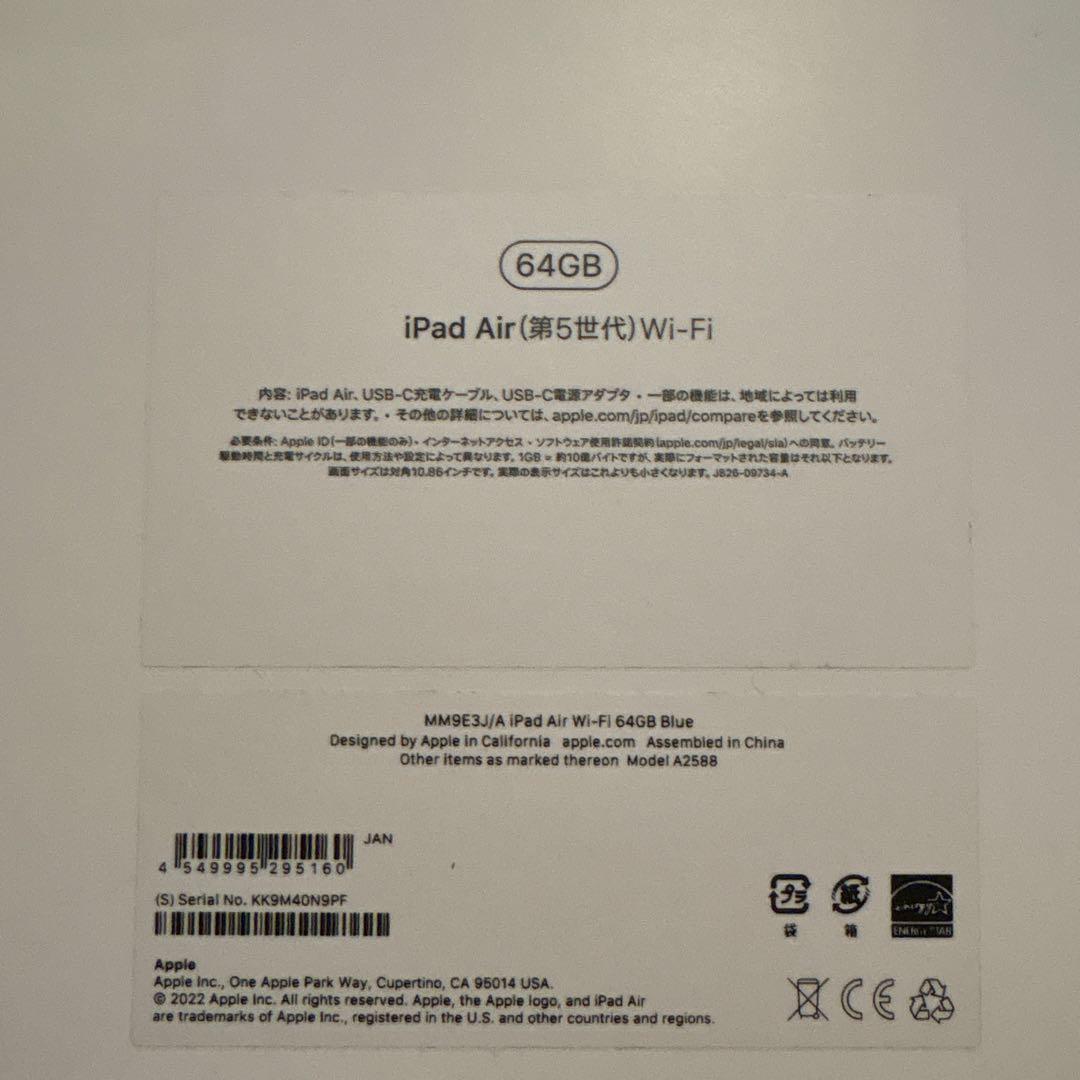 専用　Apple iPad Air スカイブルー 本体