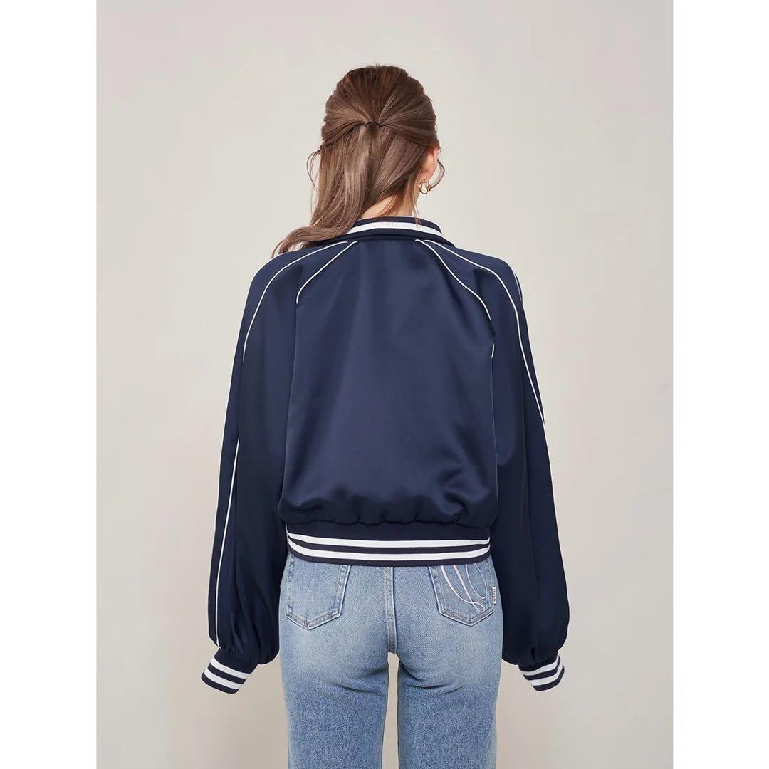 新品タグ付 ダーリッチ Darich Clubスカジャン ネイビー フリー