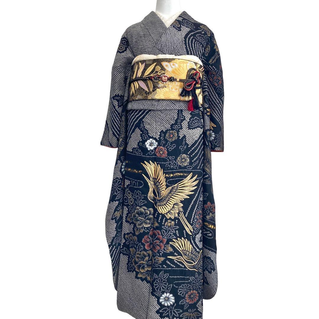 あ です★™️ 総絞り 身丈161 振袖4点セット‼️NO104