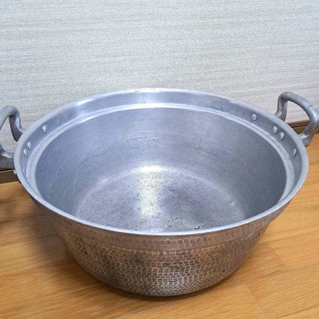 業務用アルミ製両手鍋セット 大 46㎝.51㎝の2点