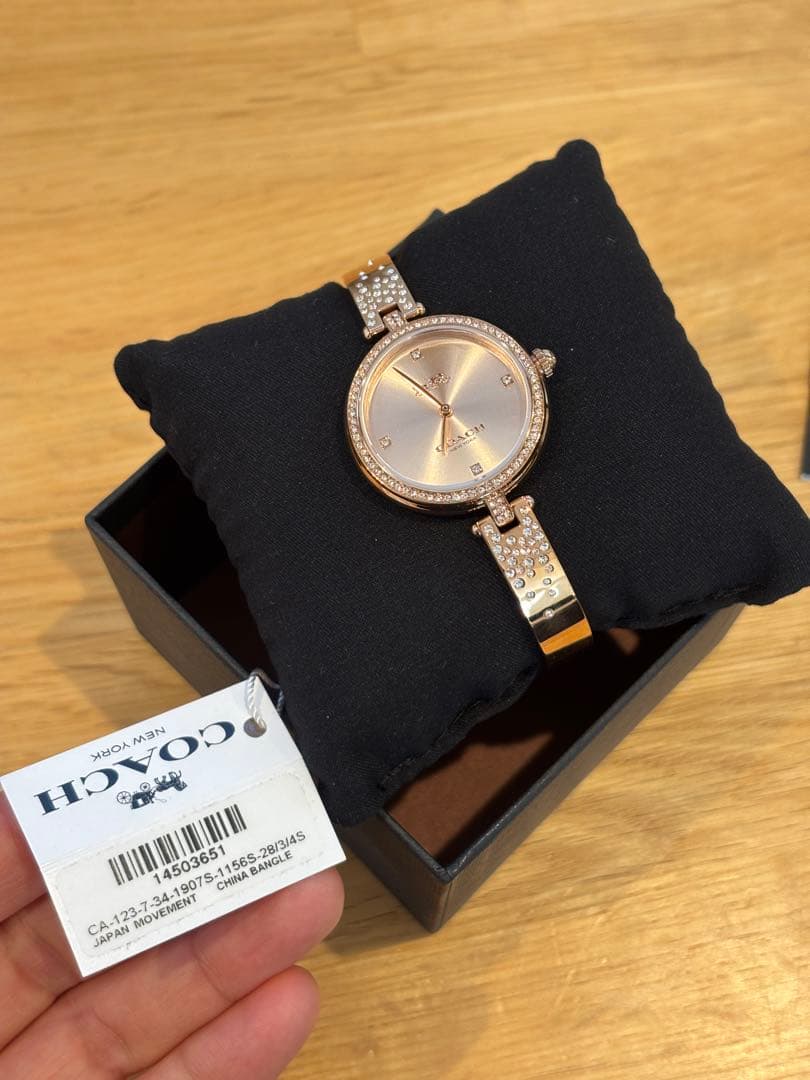 COACH レディース パーク28mm クォーツ ピンクゴールド14503651