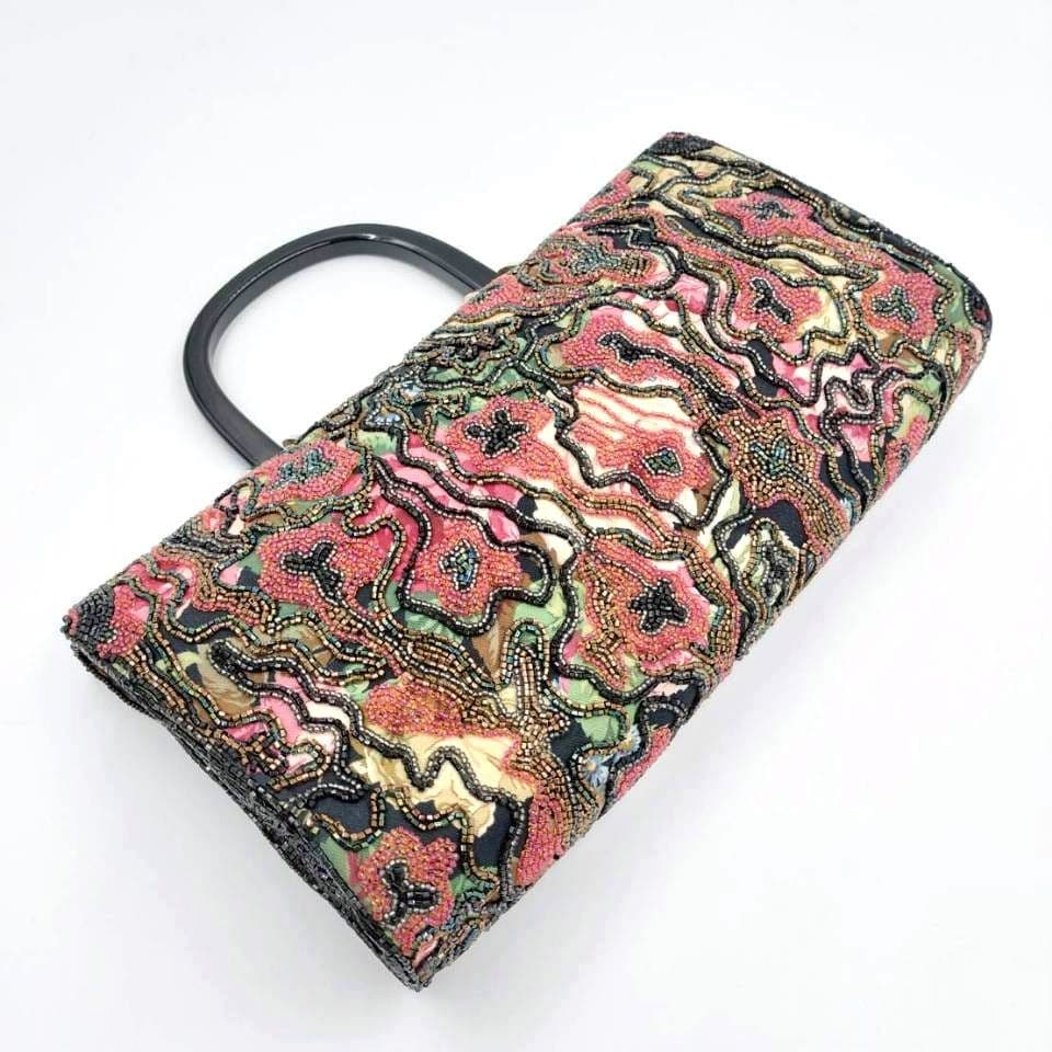 完売モデル Lumy ルミー はしもと ビーズバッグ ハンドバッグ 皇室御用達