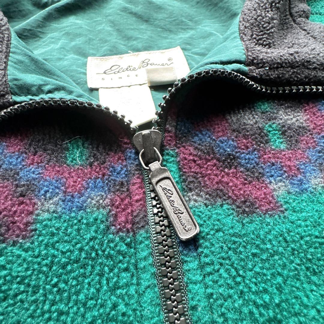 90s USA製 エディーバウアー ポーラテック フリース ベスト ドローコード