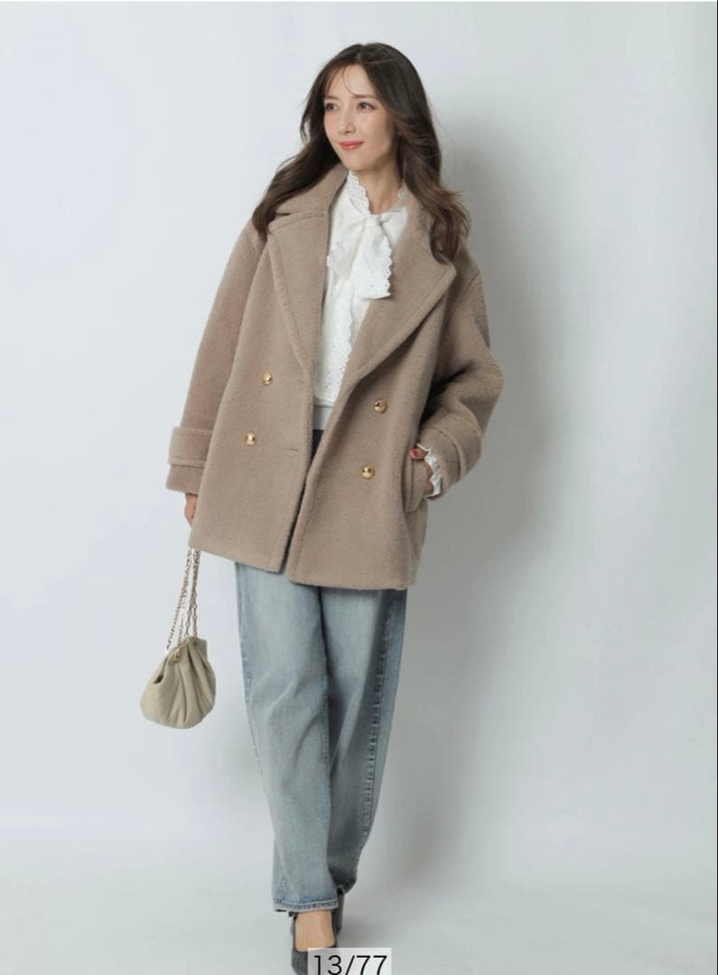 セミコクーンボアPコート S モカ