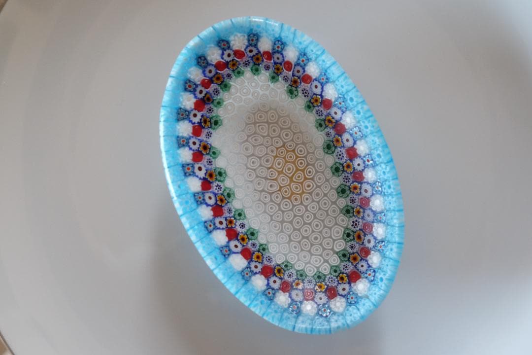 ベネチアンガラス ミルフィオリ プレート 皿 江波冨士子/黒木国昭/藤田喬平