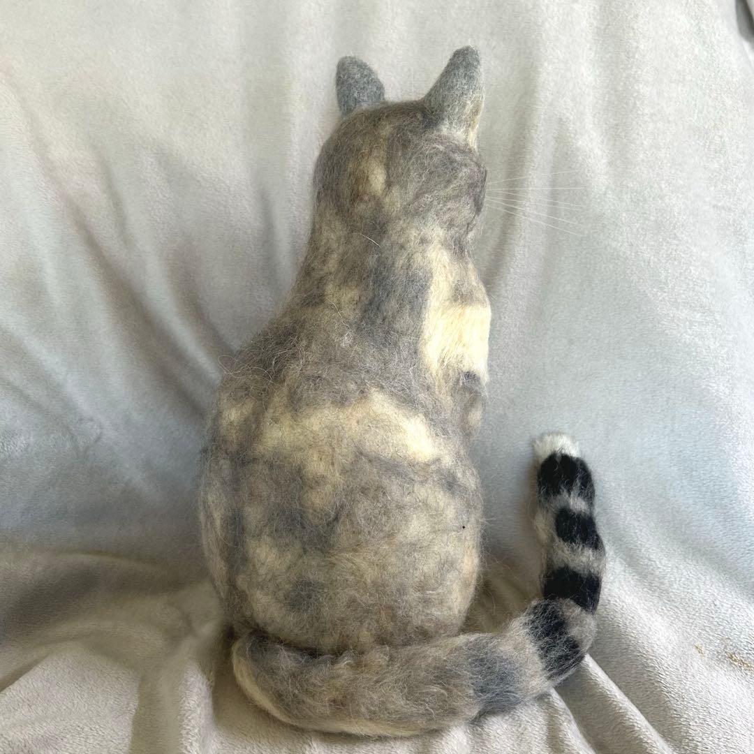 羊毛フェルト猫