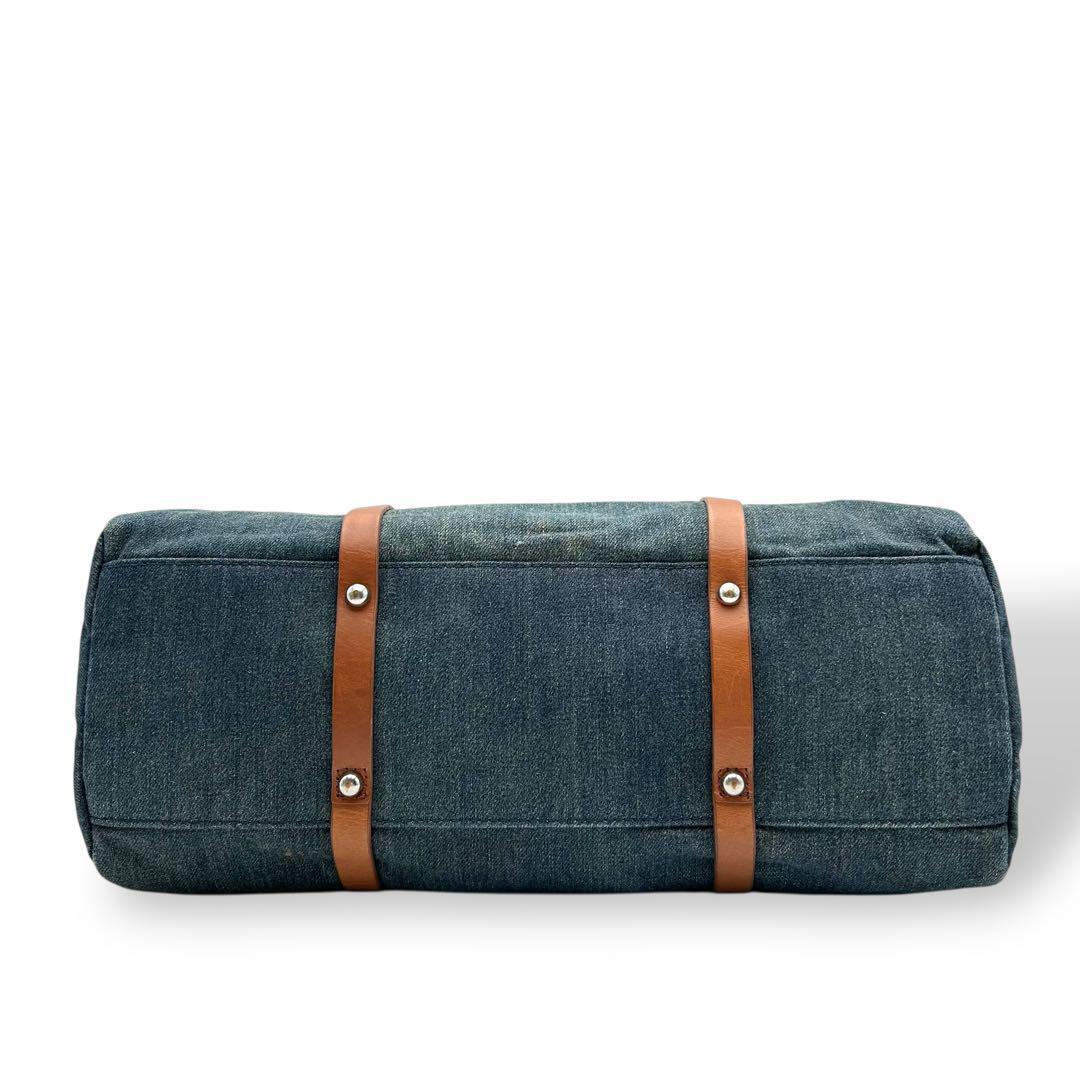 【大人気】DIESEL ディーゼル　デニム　トートバッグ　レザー　希少　美品