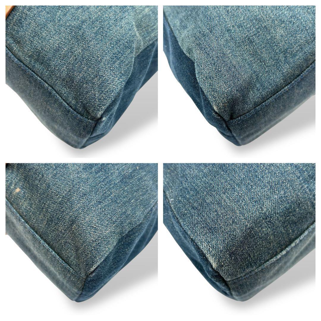 【大人気】DIESEL ディーゼル　デニム　トートバッグ　レザー　希少　美品